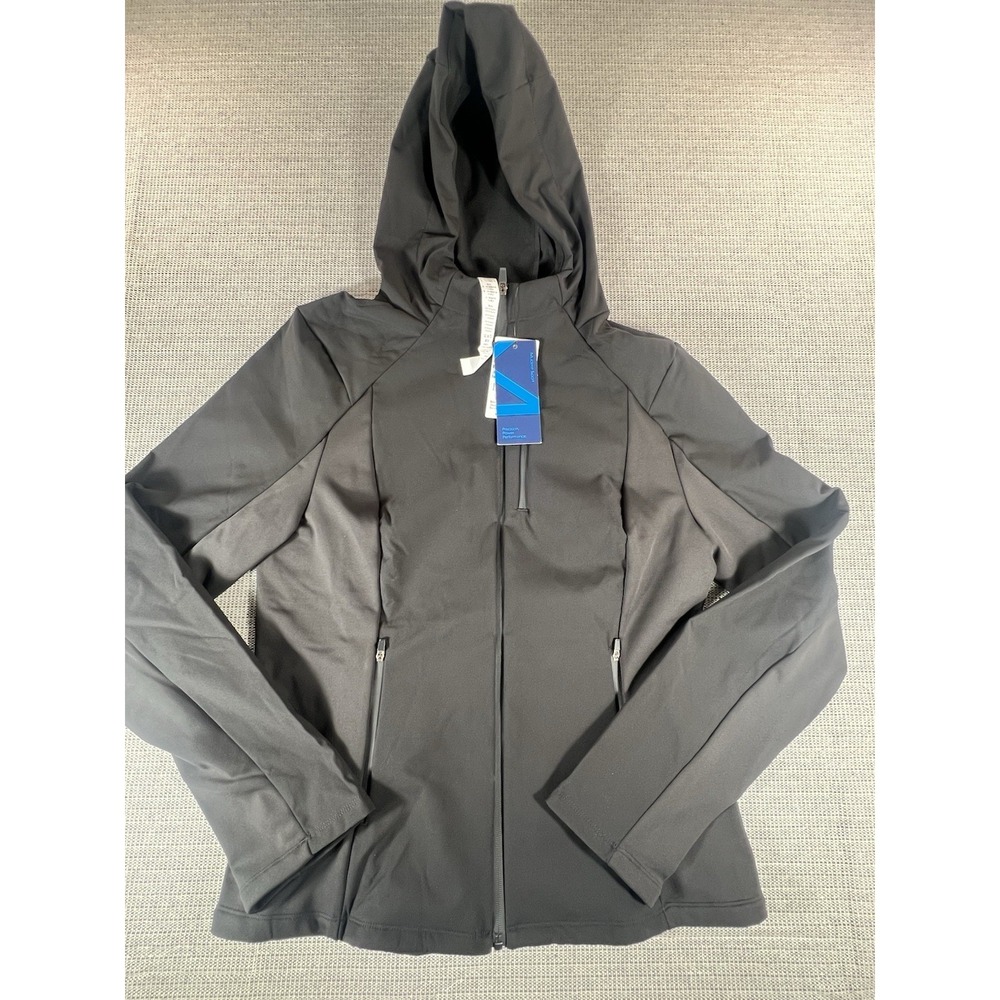 Mudere Womens Softshell Jacket With Hood Fleece Lined Warm Lightweight Size‎ XL